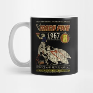 mach five vintage distrassed Mug